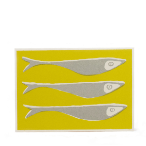 Cambridge Imprint Card Fish Acid Yellow