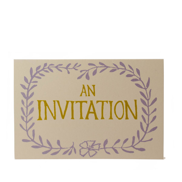Cambridge Imprint Card An Invitation