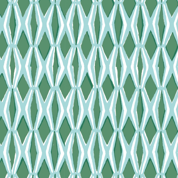 Cambridge Imprint Smocking Patterned Paper in Jade and Forest Green