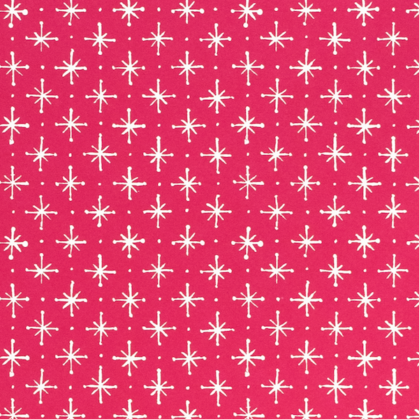 Cambridge Imprint Large Stars Patterned Paper in Magenta