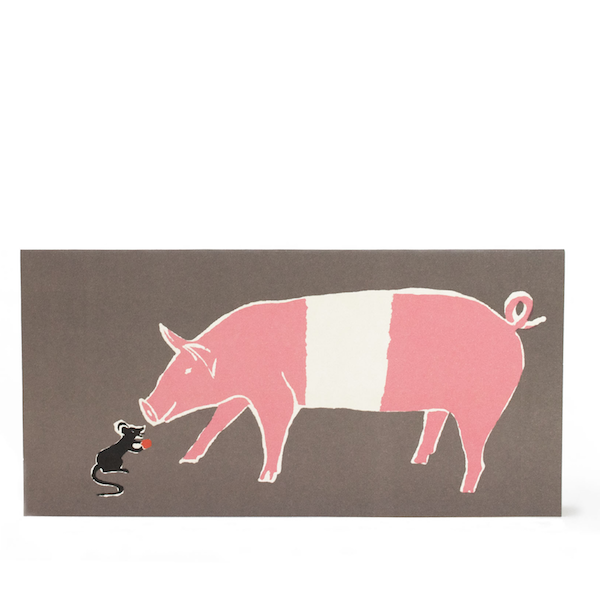 Mouse and Pig Card by Cambridge Imprint