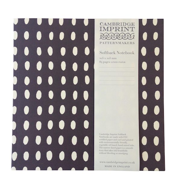 Cambridge Imprint Square Bean Notebook with Lined Paper