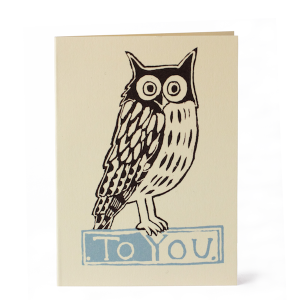 Cambridge Imprint Small Card Owl To You