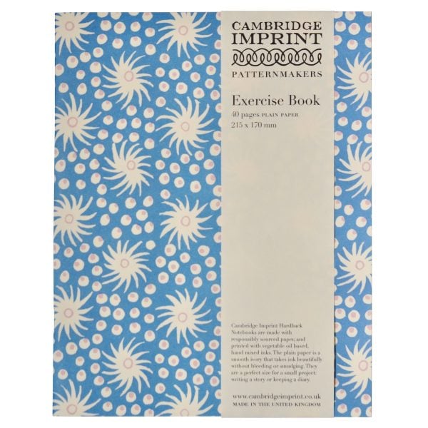Cambridge Imprint Slim Exercise Book Milky Way Blue and Old Red
