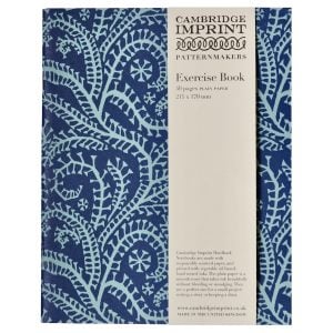 Exercise Book Seaweed Paisley Cyanotype