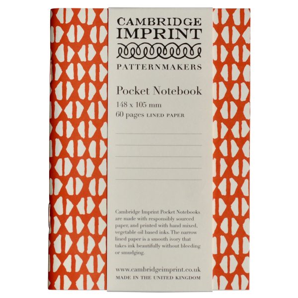 Patterned Lined Pocket Notebook By Cambridge Imprint (Yo-Yo Tomato)