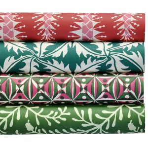 10 Assorted Sheets of Christmas Red and Green Papers
