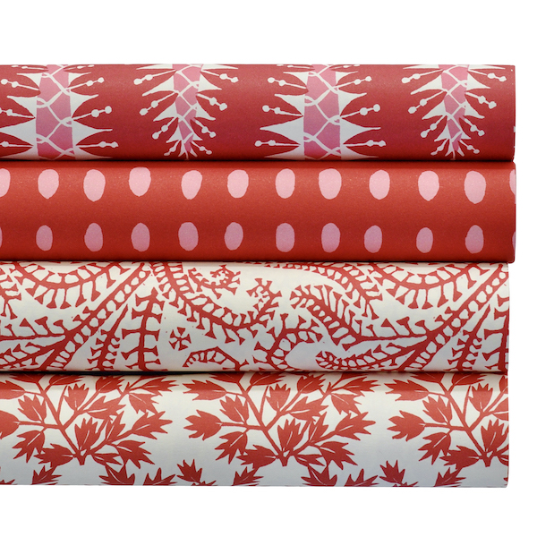 Red Patterned Papers for Christmas