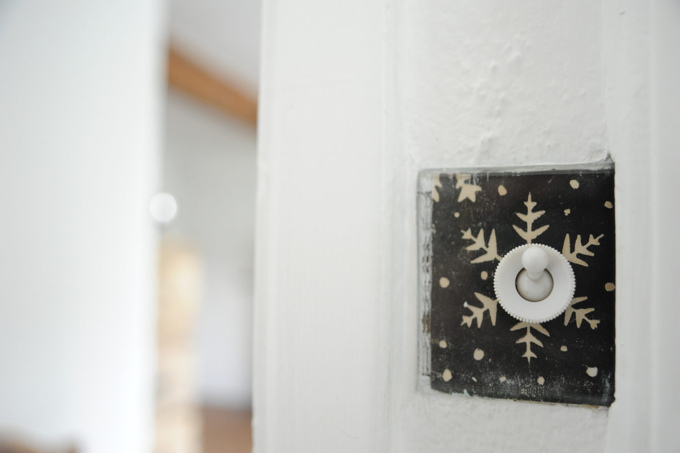 Kettle's Yard Snowflake Light Switch