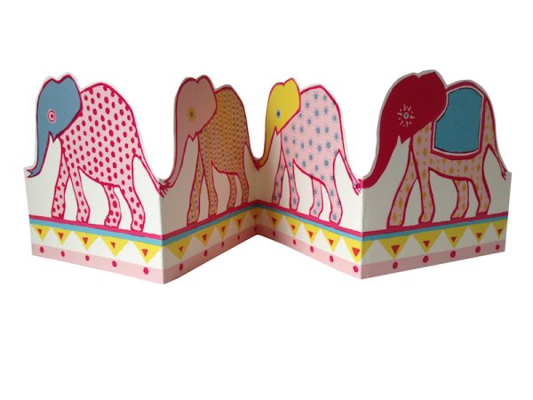Cambridge Imprint Carnival of Elephants Card