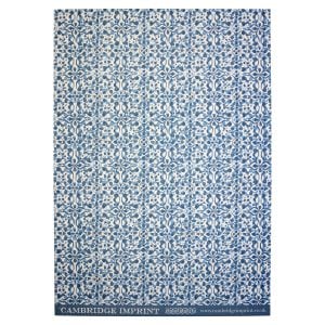 Cambridge Imprint Dappled Blue Patterned Paper