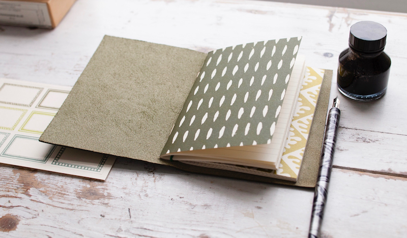 Cambridge Imprint Green Pocket Folio