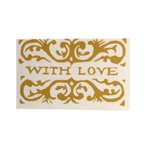 Pack of Arabesque With Love Gift Cards Mustard