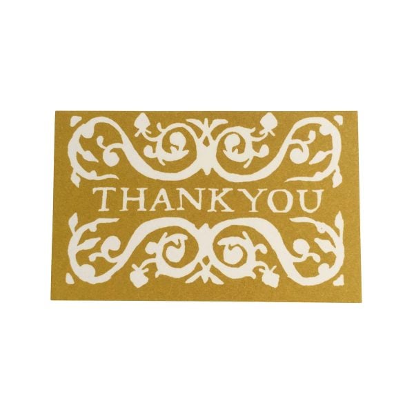 Cambridge Imprint Thank You Gift Cards in Mustard