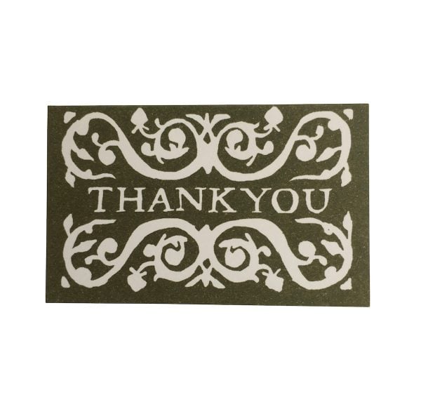 Cambridge Imprint Thank You Gift Cards in Olive