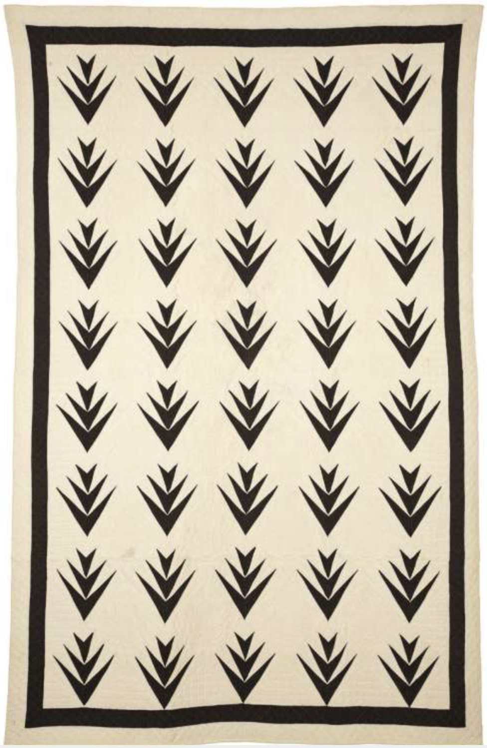 Darts of Death Mourning Quilt late C19