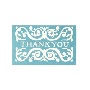 Pack of Arabesque Thank You Gift Cards Blue