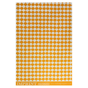 Patterned Paper Clamshell Transparent Orange by Cambridge Imprint
