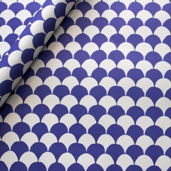 Clamshell French Ultramarine Patterned Paper by Cambridge Imprint
