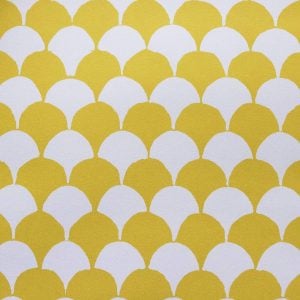 Clamshell Acid Yellow Patterned Paper by Cambridge Imprint