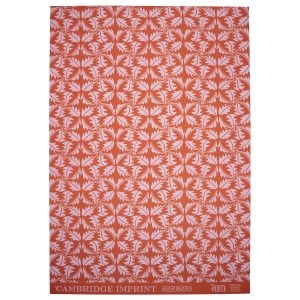 Dandelion Rose and Rust Patterned Paper by Cambridge Imprint