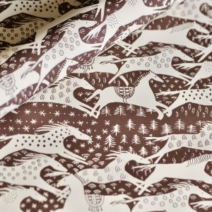 Patterned Paper Horses Chocolate