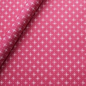 Patterned Paper Large Stars Magenta