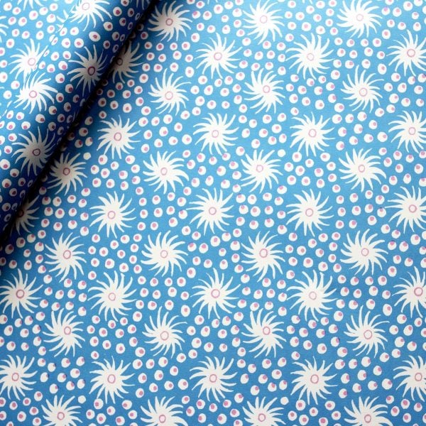 Cambridge Imprint Patterned Paper in Milky Way Blue