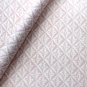 Patterned Paper Oak Leaves Pale Pink