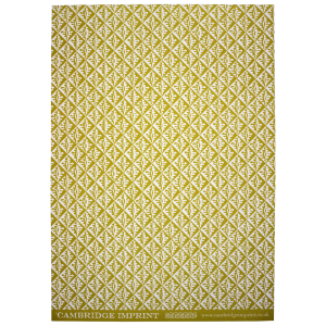 Cambridge Imprint Patterned Paper in Oak Sap Green