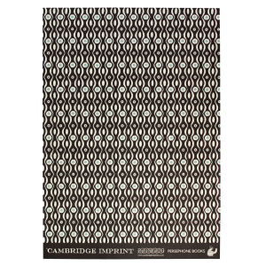 Cambridge Imprint Patterned Paper in Persephone Charcoal
