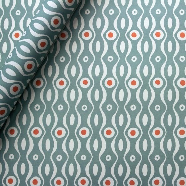 Cambridge Imprint Patterned Paper in Persephone Teal