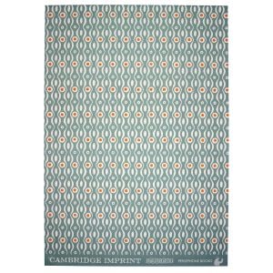 Cambridge Imprint Patterned Paper in Persephone Teal