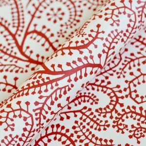 Patterned Paper Seaweed Paisley Crimson