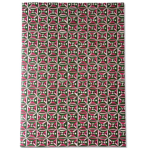 Cambridge Imprint Patterned Scrapbook Kaleidoscope Pink and Green