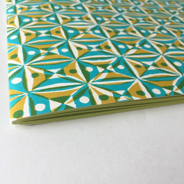 Cambridge Imprint Patterned Scrapbook Kaleidoscope Yellow and Turquoise