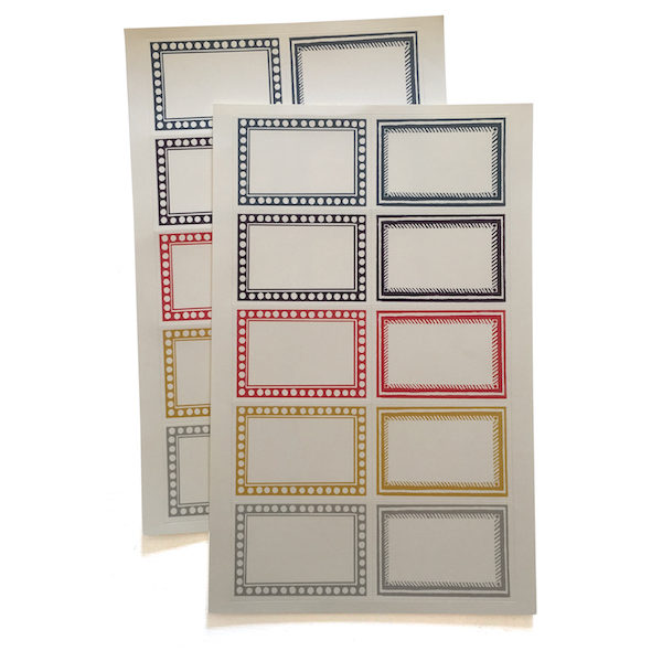 20 very large self adhesive labels cambridge imprint