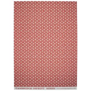 Cambridge Imprint Patterned Paper Animalcules Crimson