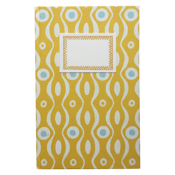 Cambridge Imprint Hardback Notebook mustard and turquoise