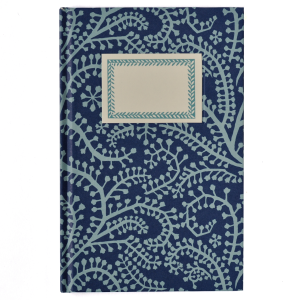 Hardback Notebook Seaweed Paisley Cyanotype