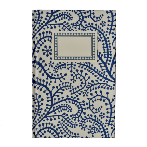 Hardback Notebook Seaweed Paisley Prussian Blue