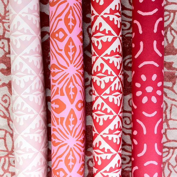 Cambridge Imprint Patterned Papers Red and Pink