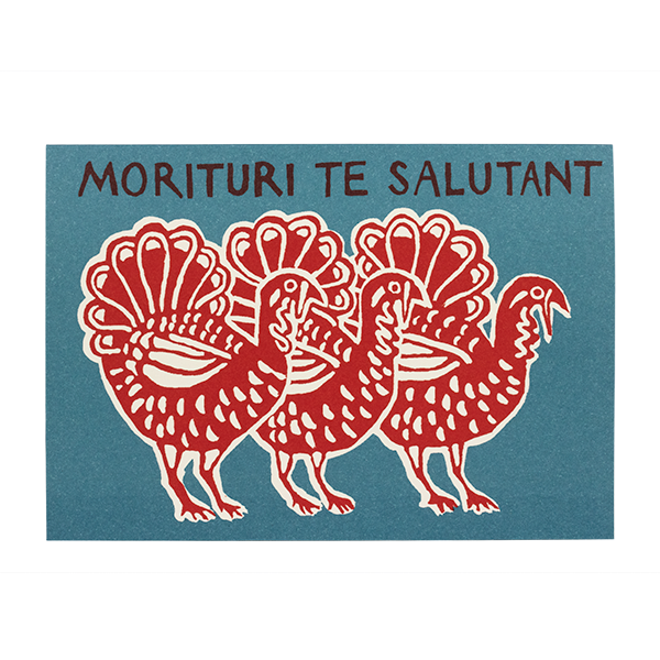 Cambridge Imprint Gladiator Turkeys Card