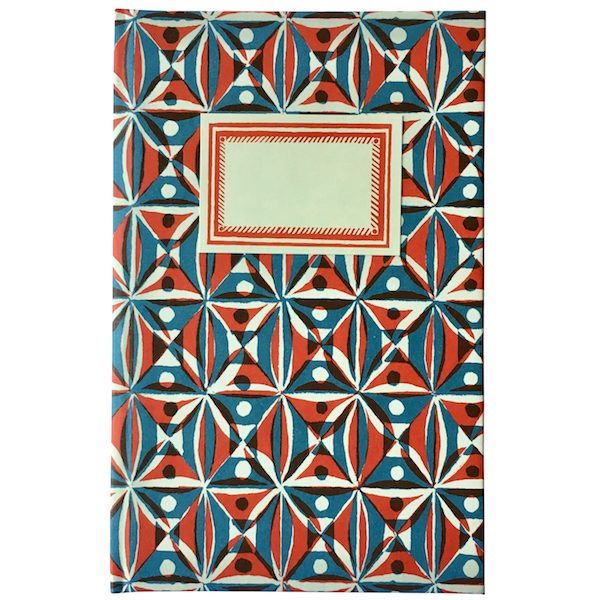 Cambridge Imprint Hardback Notebook in Kaleidoscope Red and Blue paper