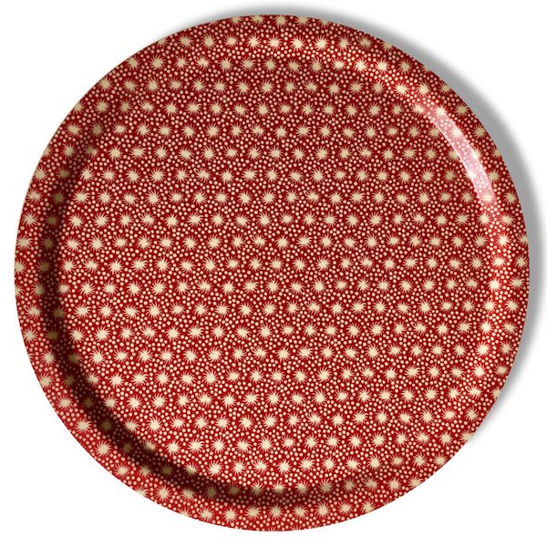 Cambridge Imprint Birch Tray in Animalcules Crimson