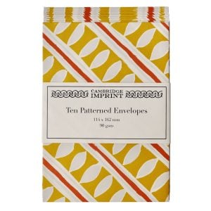 Packet of Ten Patterned Envelopes Charleston Stripe