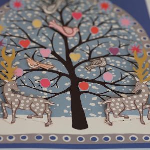 Cambridge Imprint Advent Calendar Deer and Star Decorations