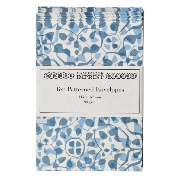 Dappled Blue Patterned Envelopes by Cambridge Imprint