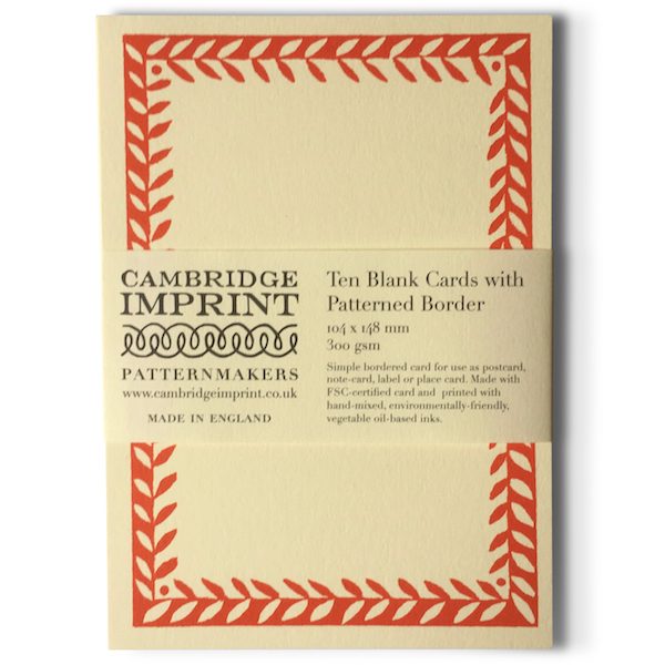 Cambridge Imprint Postcard with Border