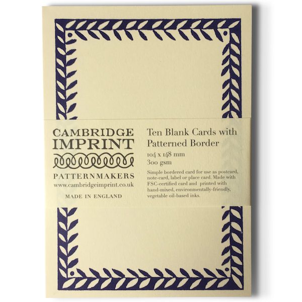 Cambridge Imprint Postcard with Border